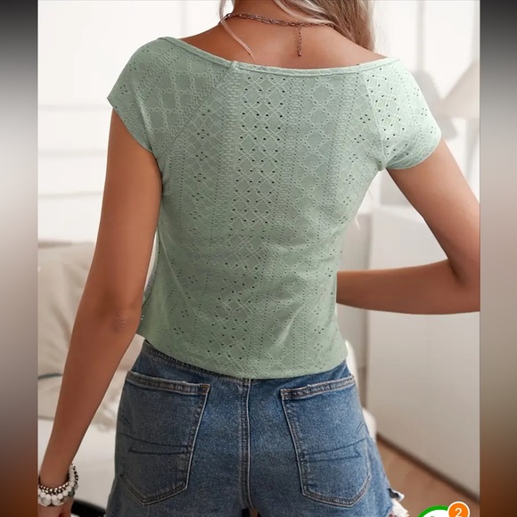 Squared neck top - Picture 2 of 2